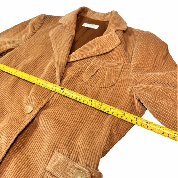VTG 90s Banana Republic Corduroy Blazer Jacket  Sz 10 Tan Retro Academia Twee - Picture 6 of 11